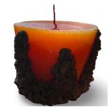 Large Vintage Hand Crafted Sand Casted Candle