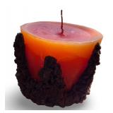 Large Vintage Hand Crafted Sand Casted Candle