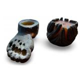 Vintage Hand Crafted Sand Casted Foot and Abstract Candles