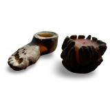 Vintage Hand Crafted Sand Casted Foot and Abstract Candles