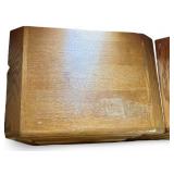 Set of 3 Arbek Mid Century Oak Nightstands