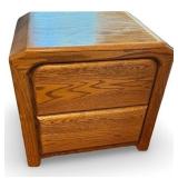 Set of 3 Arbek Mid Century Oak Nightstands