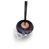 Mid Century Vintage Black Metal Gooseneck Floor Lamp