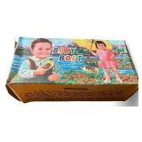 Vintage Chughtai Toys Baby Boat Tin Toy with Original Box