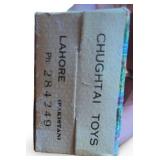 Vintage Chughtai Toys Baby Boat Tin Toy with Original Box