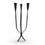 Vintage Black Iron 3-Arm Candle Holder