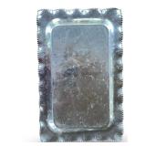 Vintage Hand-Etched Aluminum Serving Trays and Coasters Set