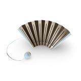 Art Deco Doorbell with Fan Design and Push Button