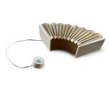 Art Deco Doorbell with Fan Design and Push Button