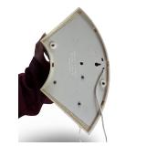 Art Deco Doorbell with Fan Design and Push Button