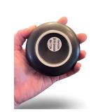 Japanese Ceramic Serving Tray with 2 Matching Bowls, Blue Glaze