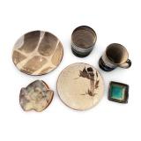 Handmade Pottery Dishware Set with Bowls, Mugs, Plates and Small Dishes