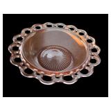 Pink Depression Glass Bowl & Platter