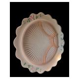 Pink Depression Glass Bowl & Platter
