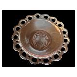 Pink Depression Glass Bowl & Platter
