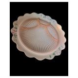 Pink Depression Glass Bowl & Platter