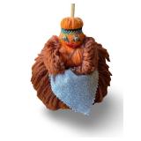 Vintage Embroidered Wall Hanging and Yarn Doll Broom Decor Set