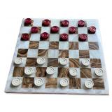 Vintage Onyx Chess/Checkerboard