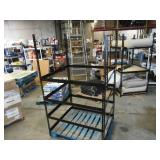 Adjustable Black Metal Frame Built to Fit Onto Pallets - Perfect for Projects Adjustable Black Metal Frame Built to Fit Onto Pallets - Perfect for Projects