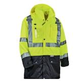 NEW Ergodyne GloWear 8386 Hi-Vis Shell Jacket - Type R, Class 3 - LIME - 3XL