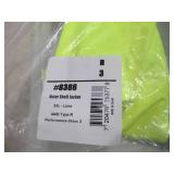 NEW Ergodyne GloWear 8386 Hi-Vis Shell Jacket - Type R, Class 3 - LIME - 3XL
