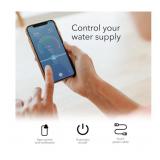 Wasserstein Aqua Pal Indoor Smart Compatible Water leak detector with Automatic Shut-off Valve ( 1 -Pack)