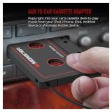 Monster Aux Cord Cassette Adapter 800 - iCarPlay for Car Tape Deck, Auxiliary To Dashboard, MP3 Player, iPod and iPhone - 3 ft Black Cable
