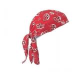 NEW 2 Pack of Ergodyne Chill-Its 6615 High-Performance Bandana Do Rag - Terry Cloth Sweatband - Red Western