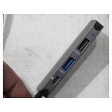 Verbatim 4-in-1 USB C Hub Adapter with Dongle - 60W Power Delivery, USB 3.0, USB 2.0 for USB C Laptops