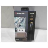 Monster 8ft. 8K Ultra High-Speed HDMI 2.1 Cable 48Gbps with eARC, Certified 8K @60Hz, 4K@120Hz