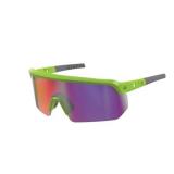 NEW Ergodyne Skullerz AEGIR Anti-Scratch & Anti-Fog Safety Sunglasses - Purple Mirror Lens Lime Frame