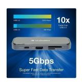 Verbatim 8-in-1 USB-C Hub with 4K HDMI, Power Delivery, USB Ports, SD Reader & Audio Port