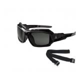 NEW 2 Pack of Ergodyne Skullerz LOKI Convertible Safety Spoggles w/ Strap -Black-AF Smoke Lens NEW 2 Pack of Ergodyne Skullerz LOKI Convertible Safety Spoggles w/ Strap -Black-AF Smoke Lens