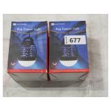 2 Pack of Dartwood Outdoor Bug Zapper - Waterproof, USB Rechargeable and Battery Powered Mosquito Killer, Insect Trap and Fly Swatter