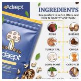 Adaept Original Mushroom Coffee Organic Peruvian Cacao, Dandelion Root and Arabica Coffee, Lions Mane Mushroom Powder, Cordyceps, Reishi, Chaga, Shiitake, and Turkey Tail | 30 Servings Adaept Original Mushroom Coffee Organic Peruvian Cacao, Dandelion Root and Arabica Coffee, Lions Mane Mushroom Powder, Cordyceps, Reishi, Chaga, Shiitake, and Turkey Tail | 30 Servings