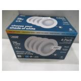 Feit Electric 75W Replacement 5-CCT LED Recessed Downlight 4PK Feit Electric 75W Replacement 5-CCT LED Recessed Downlight 4PK