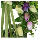 Members Mark 26 Inch Spring Wreath - Tulips Members Mark 26 Inch Spring Wreath - Tulips