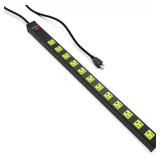 Monster Workshop Heavy-Duty Garage Power Strip Surge Protector - Mountable Heavy-Duty Wide-Spaced 12 Grounded AC Outlets with 6 ft Plug Chord- 1800 Joules Monster Workshop Heavy-Duty Garage Power Strip Surge Protector - Mountable Heavy-Duty Wide-Spaced 12 Grounded AC Outlets with 6 ft Plug Chord- 1800 Joules