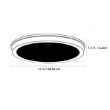 Energetic 14” Slim LED Flush Mount Light Fixture - 1 Light - Brushed Nickel Energetic 14” Slim LED Flush Mount Light Fixture - 1 Light - Brushed Nickel