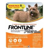 Frontline Plus Flea and Tick Dog Treatment 5-22 lb, 7+1 Doses Frontline Plus Flea and Tick Dog Treatment 5-22 lb, 7+1 Doses