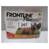 Frontline Plus Flea and Tick Dog Treatment 5-22 lb, 7+1 Doses Frontline Plus Flea and Tick Dog Treatment 5-22 lb, 7+1 Doses