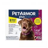 NEW PetArmor Plus Topical Flea and Tick Prevention for Dogs, 8-Month Supply, Large Dogs 45 to 88 lbs. NEW PetArmor Plus Topical Flea and Tick Prevention for Dogs, 8-Month Supply, Large Dogs 45 to 88 lbs.