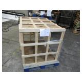 Large Wooden Frame Built onto Pallet with Slits for Separating Items Large Wooden Frame Built onto Pallet with Slits for Separating Items