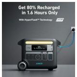Anker SOLIX F2600 Portable Power Station - 2560W/2400W with 3 - 200W Solar Panels Anker SOLIX F2600 Portable Power Station - 2560W/2400W with 3 - 200W Solar Panels