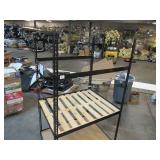 Adjustable Black Metal Frame Built to Fit Onto Pallets - Perfect for Projects Adjustable Black Metal Frame Built to Fit Onto Pallets - Perfect for Projects