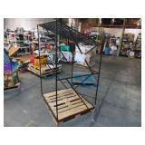Welded Black Metal Frame Built to Fit Onto Pallets with Angled Roof - Perfect for Projects Welded Black Metal Frame Built to Fit Onto Pallets with Angled Roof - Perfect for Projects