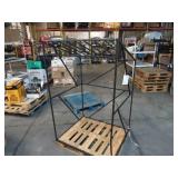 Welded Black Metal Frame Built to Fit Onto Pallets with Angled Roof - Perfect for Projects Welded Black Metal Frame Built to Fit Onto Pallets with Angled Roof - Perfect for Projects