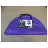 NEW Logo Brands NFL 27.6" XL Round Tailgate Table with Bottom Shelf - Minnesota Vikings NEW Logo Brands NFL 27.6" XL Round Tailgate Table with Bottom Shelf - Minnesota Vikings