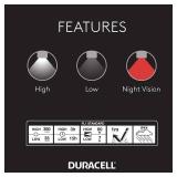 NEW Duracell 350 Lumen Focusing LED Headlamp - Comfortable and Ultra-Strong Design with 3 Modes and 3-AAA Batteries Included NEW Duracell 350 Lumen Focusing LED Headlamp - Comfortable and Ultra-Strong Design with 3 Modes and 3-AAA Batteries Included