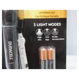 NEW Duracell 150 Lumen Aluminum Focusing LED Flashlight NEW Duracell 150 Lumen Aluminum Focusing LED Flashlight